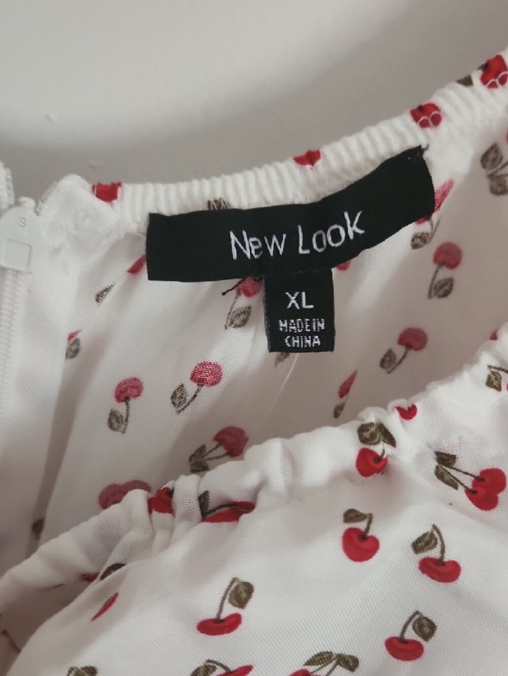 New Look White Mini Dress with Red Cherry Print - Picture 2 of 6